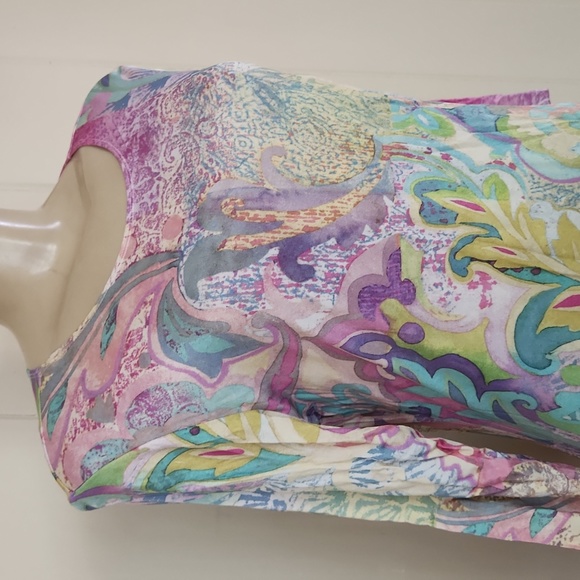 LEGGIADRO SCOOP.NECK IN VITRINES DRESS 12 - Picture 5 of 12